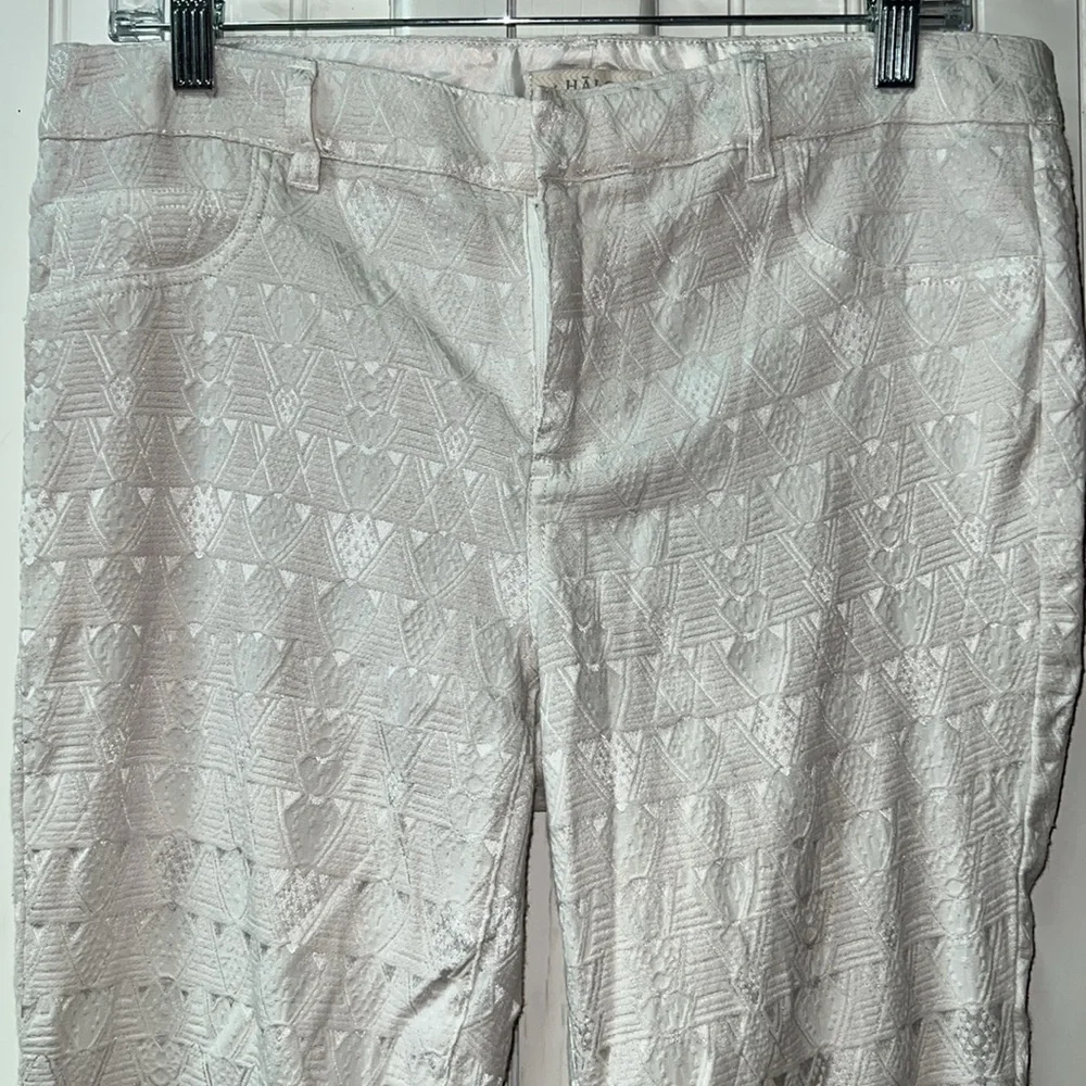 Halo Cream Textured Pants 32